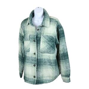 Thread & Supply Heavyweight Plaid Coatigan Jacket Medium